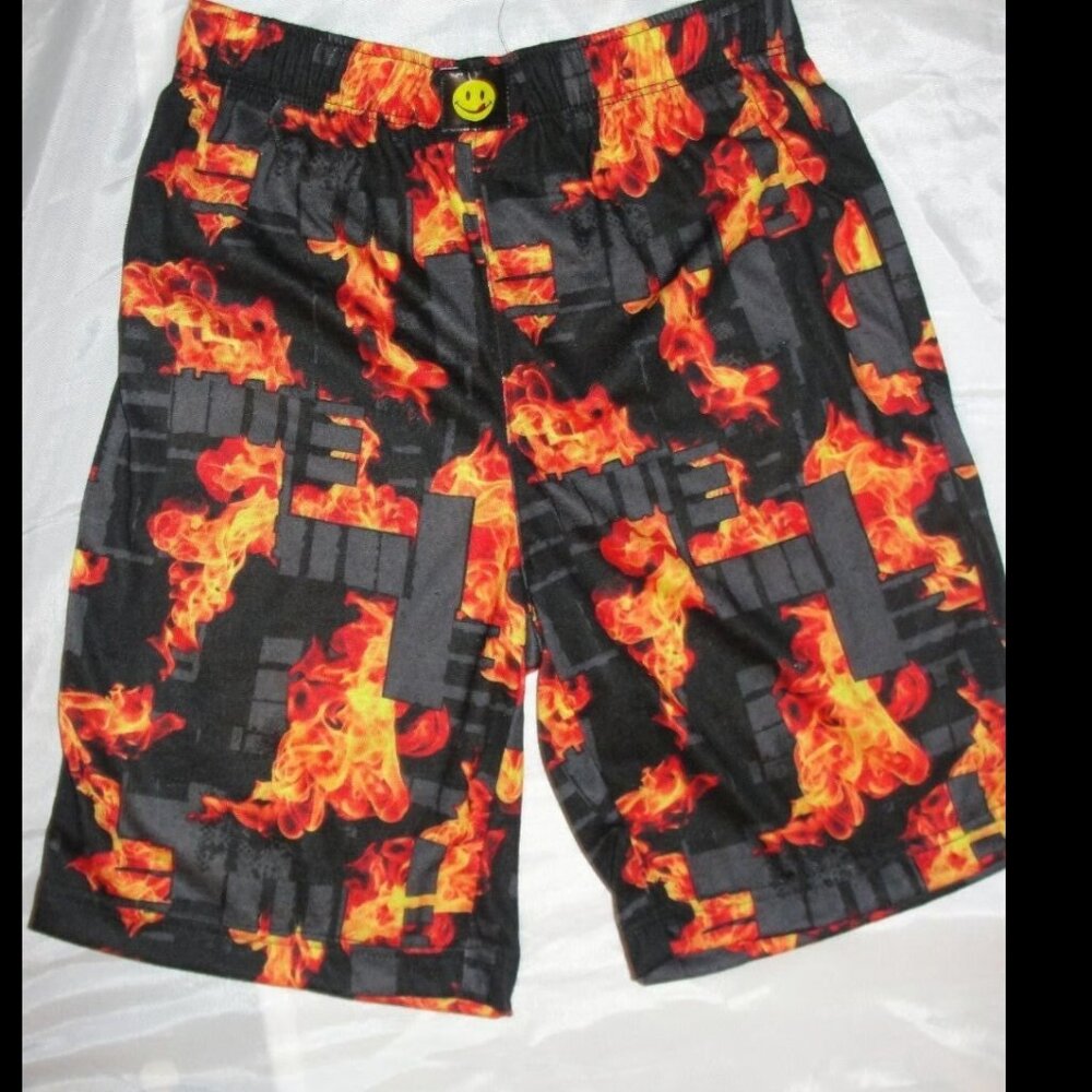 Joe Boxer two pair Size 8 set sleepwear pajama shorts skulls meteorite - Picture 2 of 4